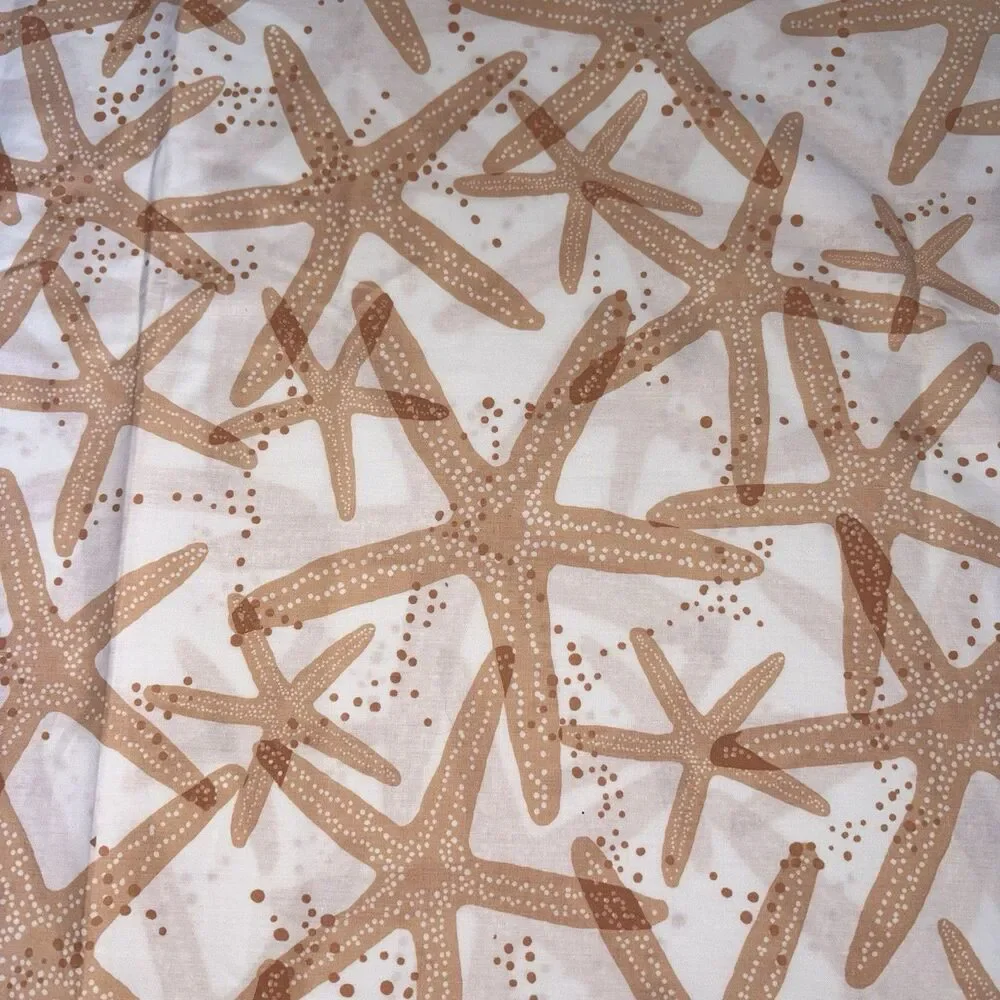 The Company Store Duvet Cover Starfish Print Beachy Lake Shore Size Twin XL NEW